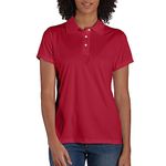 Hanes Sport Women's Cool DRI Performance Polo,Deep Red,Large