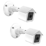 HOLACA Weatherproof Outdoor Wall Mount Bracket + Quick Indoor Mount for Wyze Cam V3 1080p HD Camera, Weather Proof 360 Degree Protective Adjustable Mounting Bracket Kit (White 2Pack)