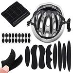 Bicycle Helmet Pad Kit, Head Protection Pad Inner Protector, Replacement Foam Pad Pad Set Helmet Pad Universal Foam Pad for Bicycle Motorcycle Riding, Helmet Care and Cleaning (Black)