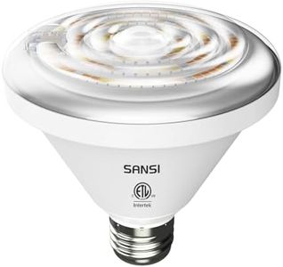 SANSI Grow Light Bulbs, 24W Grow Lights for Indoor Plants Full Spectrum(200 Watt Equiv), IP54 Waterproof Grow Light with Optical Lens for High PPFD, Energy Saving Plant Light Bulb, E26 Base