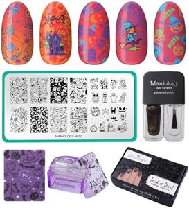 Maniology Trick Or Treat Nail Stamping Starter Kit, Spooky, Cute and Classic Halloween-Themed Manicure Designs