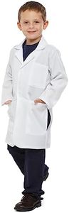 Dress Up America Lab Coat for Kids - Doctor's White Lab Coat Costume for Girls and Boys - 3/4 Length Lightweight Lab Coat