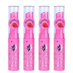 PINNER Fruit Extract Color Changing Pink Magic Lipstick Combo Pack of 4?(PINK, 14 g)