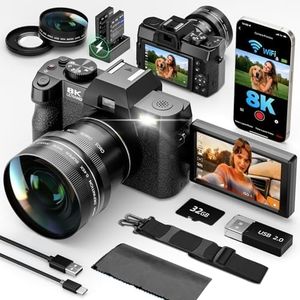 G-Anica 8K Digital Cameras Kit for Photography with Dual-Lens