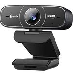 60FPS 1080P Webcam with Microphone - Autofocus USB Web Computer Camera with Build in Dual Noise Reduction Mic Angetube PC Camera for Business|Streaming|Gaming|Laptop|Desktop|Xbox|Twithc|Windows|Zoom