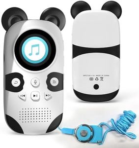 Lecteur MP3 Enfant 64Go Bluetooth 5.3, 18 musiques de Sommeil intégrées, Haut-Parleur, Enregistrement à Une Touche, Panda Mignon Portable pour Un Son HiFi sans Perte, Radio FM, Enregistrement Vocal