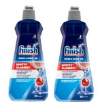 Finish 400 ml, Dishwasher Rinse Aid Liquid, Shine & Dry | Upto 80 washes | World's #1 Recommended Dishwashing Brand (Pack of 2)