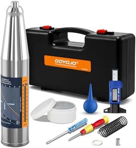 GOYOJO Concrete Rebound Hammer – 10 to 60 MPa (1450–8700 psi) Concrete Strength & Hardness Inspection Tool, Schmidt Resiliometer for Buildings, Bridges & Road Construction, 10-Piece Complete Kit