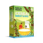 Tots & Moms Barley & Rice Cereal for a Healthy Gut for kids | Tasty & Nutritious Mix No Salt No Sugar No Preservatives | High in Calcium Stronger Bones Healthy Porridge Mix