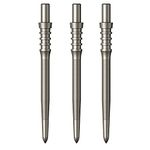 Mission Darts Sniper Points Micro Grip | Steel Tip Replacement Points | 32mm Silver