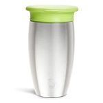 Munchkin Miracle Stainless Steel 360 Sippy Cup, Green, 10 Ounce