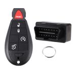 ACROPIX 433Mhz OBD2 Key Programmer Tool with Keyless Entry Remote M3N5WY783X Car Key Fob Fit for Jeep Commander 2008-2010 Fit for Jeep Grand Cherokee 2008-2013 5 Button Key