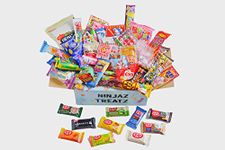 50 Japanese Candy & Snack Box 10 Japanese kitkat Assortment and 40 Popular Sweets (Plain box)