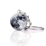 JWPavilion Solar System Planet keychain Accessories Pendant Glow In The Dark, Moon, One Size | Zinc