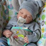 Reborn Dolls Boy - 18 Inches Handmade Washable Reborn Babies Soft Vinyl Body with Anatomically Correct, Reborn Baby Doll Looks Like a Real Baby