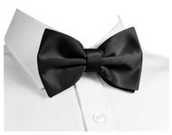 trilece Bow Ties for Men - Men's Solid Pretied Bowties for Formal Wear - Adjustable Bow Tie - Bow ties for Woman, Black, Standard