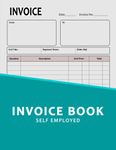 Invoice Book: A4 Invoice Record Book with VAT, Ideal for Small Business Owners, Home-based Business, Sole Trader, and Self Employed Hours, Large Size 8.5" x 11", 55 Sheets - Blue