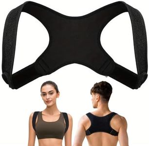 Pearyaest Posture Corrector for Men & Women ,Adjustable Upper Back Brace for Spine Alignment, Shoulder & Neck Support , Breathable Back Straightener for Clavicle, Slouching & Posture Correction Pain Relief