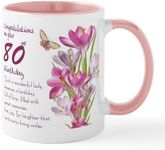 CafePress 80Th Birthday Crocus Gift Mug Mugs 11 oz (325 ml) Ceramic Coffee Mug