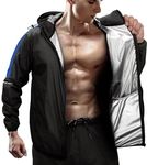 RDX Sauna Suit Weight Loss, REACH OEKO TEX 100 CERTIFIED, Sweat Jacket with Hood, Body Slimming Fitness Workout Men Women