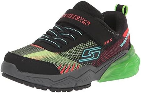 Skechers Unisex-Child Thermoflux 2.0-Kodron Sneaker, Black/Lime, 12.5 Wide Little Kid