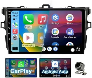 Binize Android 13 Car Stereo Compatible with Toyota Corolla 2008 2009 2010 2011 2012 Wireless CarPlay&Android Auto,9 Inch Touch Screen Car Radio Support Bluetooth,GPS Navigation,FM,Backup Camera