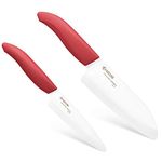 Kyocera 4.5-Inch and 5.5-Inch White Blade with Red Handle