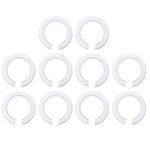 10 Pack E27 to E14/B22 Plastic Lamp Shade Ring Converter, Screw Lamp Shades Reducer Washer E27 Lamp Ring, 42mm to 29mm Light Shade Adapter with Duplex Ring Fitting, White