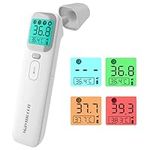 Baby Ear Thermometer, Maymocon Infrared Digital Thermometer for Kids Adults Object, 4-in-1 Touchless Forehead Thermometer for Home Use with Fever Alarm 1S Reading Memory Function CE Approved