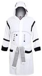 Star Wars Stormtrooper Hooded White Cotton Bath Robe, one size fits most