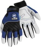 Miller Electric Metal Working Gloves - Large, Black and Blue (251067)