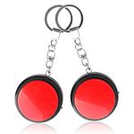 Recordable Talking Button with Keychain, 20s Voice Recording Time Sound Button Answer Buzzers Funny Buttons Record Your Own Words Also Used for Dog Pack of 2 - Red and Black (Battery Included)