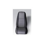 Rugged Ridge 13212.09 Seat Cover Kit, Front, Neoprene, Gray; 76-90 Jeep CJ/Wrangler YJ