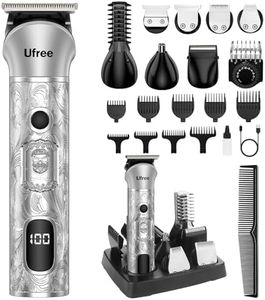 Ufree Beard Trimmer for Men, 7 in 1 Electric Shavers Razor, Cordless Hair Trimmer, Men's Grooming Kit for Body Hair, Nose, Face & Mustache, Birthday Gifts for Men, Husband Father