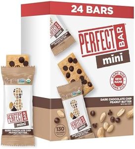 Perfect Bar Mini, Dark Chocolate Chip Peanut Butter Protein Bar, Protein Snack, Snack Bar, Organic, Gluten Free, Soy Free, Non GMO, No Sugar Alcohols, .88 Ounce Bar, 24 Count