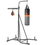 HOMCOM Freestanding Boxing Punch Bag & Speed Ball Station Hanging Frame Training Exercise Platform Home Gym Heavy Duty