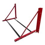 ROBLOCK Folding Tire Wheel Storage Rack Wall Mount Multi-Tire Rack Garage Storage (32"-48") x 22" x 22", Red