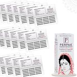 PERPAA Premium Velvet Sticker Kumkum Bindi Box of 15 Flaps - Pottu for Women,Ladies, Girls (Size 6, Diameter 5mm, Black)