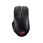 ASUS ROG Chakram X Origin Gaming Mouse, Tri-mode connectivity (2.4GHz RF, Bluetooth, Wired), 36000 DPI sensor, 11 programmable buttons, Detachable joystick, Paracord cable, Black