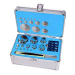 Afranti 304 Stainless Steel Class F1 Calibration Scale Weight Kit 1 mg - 1 kg 25 PCS Set for Balance Scale