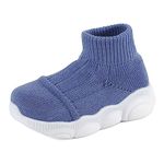 Cheerful Mario Toddlers First Walking Shoes 1-4 T Baby Boys Girls Sneakers Sock Shoes Breathable Flexible Antislip Sole Blue 7 UK Child