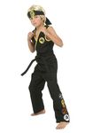 Cobra Kai Costume for Kids Child Karate Kid Costume Medium Black