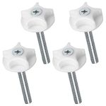 4Pcs Headboard Bolts Screws M8 Headboard Fixings Strong Hold Headboard Bolts Fittings Easy Fit Headboard Screws and Washers for Divan Bed