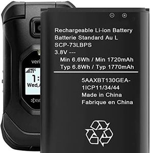 SCP-73LBPS Battery,1720mAh Replacement Battery for Kyocera DuraXV Extreme E4810 Verizon Flip Phone SCP73LBPS