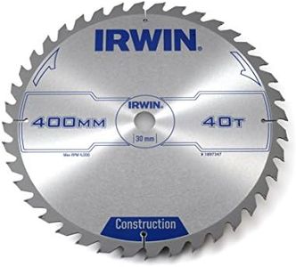 IRWIN IRW1897347 400 x 30mm 40-Teeth Circular Saw Blade with ATB Tooth Grind, Silver,Various