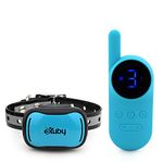 eXuby - Tiny Shock Collar for Small Dogs 5-15lbs - Smallest Collar on The Market - Combines Sound, Vibration, Shock - 9 Intensity Levels - Pocket-Size Remote - Long Battery Life - Waterproof Design