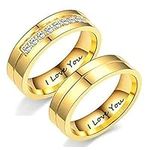 Bishilin Wedding Rings Set Stainles