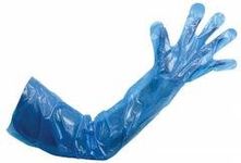 Premier Polythene Gauntlets, Blue, Pack of 50