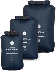 NORDKAMM Dry Bag, Borsa impermeabile, drybag set 5l, 10l, 15l, blu