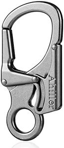 Carabiner Clip, Double Anti-Misopening Locking Design, 2.95'' in Alloy Carabiner Keychain for Outdoor Camping, Key Ring Clip